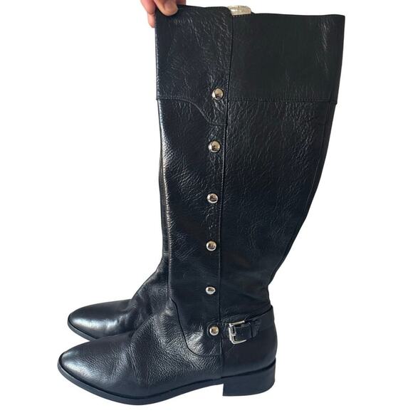Michael Kors Carney Riding Leather Boots - Picture 1 of 7